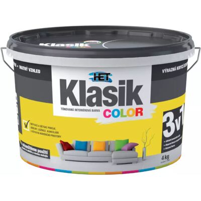 Het Klasik Color 0618 žlutý citronový 4kg Het Klasik Color 0618 žlutý citronový 4kg