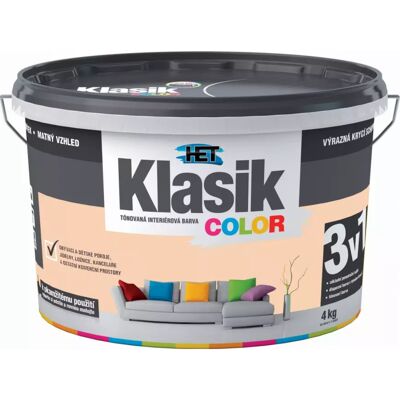Het Klasik Color 0728 oranž broskvový 4kg Het Klasik Color 0728 oranž broskvový 4kg