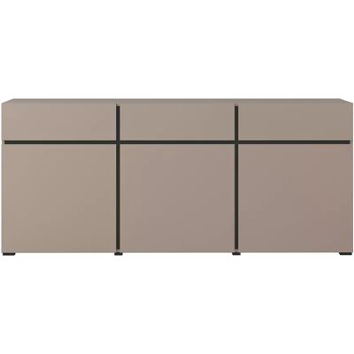 Baumax Komoda Cross 3D3S congo/černá Baumax Komoda Cross 3D3S congo/černá