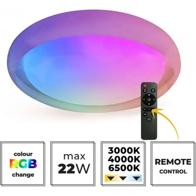 Kanlux Stropní svítidlo Rivet LED 22W 66945 CCT+RGB PL1 Kanlux Stropní svítidlo Rivet LED 22W 66945 CCT+RGB PL1