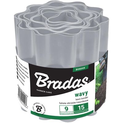 Bradas Skrytý obrubník vlnitý 9 m x 20 cm světle šedý OBFLGY0920 Bradas Skrytý obrubník vlnitý 9 m x 20 cm světle šedý OBFLGY0920