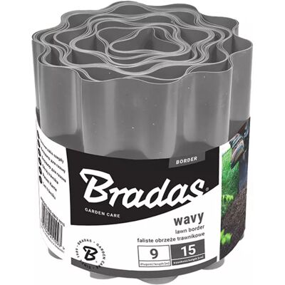 Bradas Skrytý obrubník vlnitý 9 m x 20 cm šedý OBFGY0920 Bradas Skrytý obrubník vlnitý 9 m x 20 cm šedý OBFGY0920