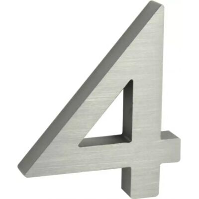 Richter Czech Hliníkové číslo 3D Stříbrná matná 4 RN.100LV Richter Czech Hliníkové číslo 3D Stříbrná matná 4 RN.100LV