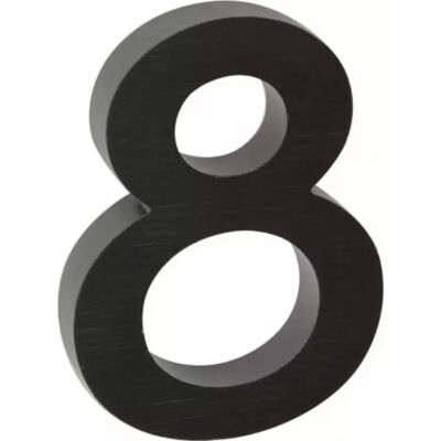 Richter Czech Hliníkové číslo 3D černá matná / RN.100LV Richter Czech Hliníkové číslo 3D černá matná / RN.100LV