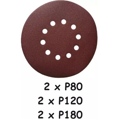Asist Sada brusných papírů – 2x P80, 2x P120, 2x P180 pro AE3S88 Asist Sada brusných papírů – 2x P80, 2x P120, 2x P180 pro AE3S88
