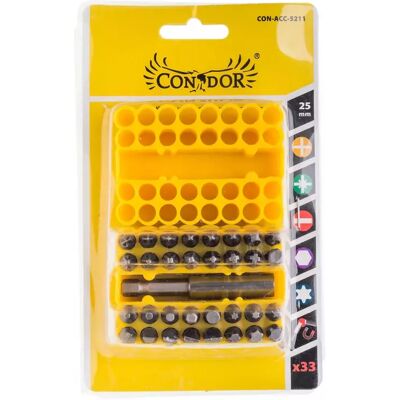 Bity s magnetem 25 mm, sada 33 ks, Condor Bity s magnetem 25 mm, sada 33 ks, Condor