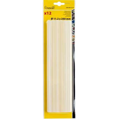 Tavné lepící tyčinky, 11,2 x 250 mm, bal 12 ks, Condor Tavné lepící tyčinky, 11,2 x 250 mm, bal 12 ks, Condor