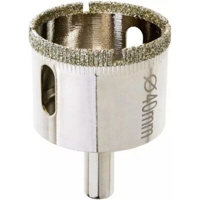 Drel Děrovka s diamantovým posypem 40 mm Drel Děrovka s diamantovým posypem 40 mm