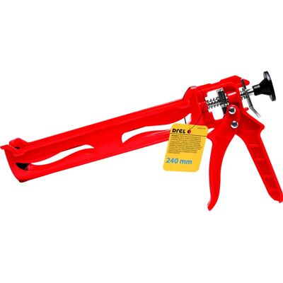 Drel Plastová vytlačovací pistole červená 240 mm Drel Plastová vytlačovací pistole červená 240 mm