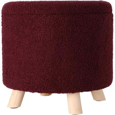 EXCELLENT HOUSEWARE Excellent Taburet S Úložným Prostorem Teddy 40 X 37 Cm Červená Burgundy Ko-Aak400230 EXCELLENT HOUSEWARE Excellent Taburet S Úložným Prostorem Teddy 40 X 37 Cm Červená Burgundy Ko-Aak400230