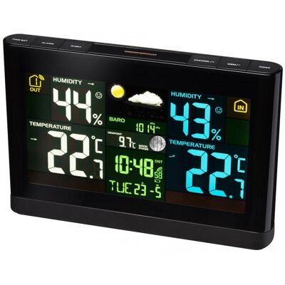 BRESSER Meteorologická stanice - Radiové řízení, Barevný displej, Vnitřní/Vnější teplota a vlhkost BRESSER Meteorologická stanice - Radiové řízení, Barevný displej, Vnitřní/Vnější teplota a vlhkost