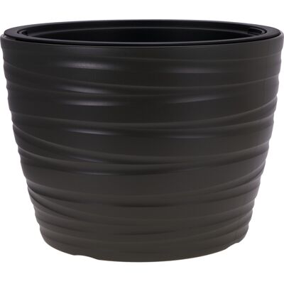 Progarden Květináč Plastový 47x35 Cm Tmavě Šedá Ko-Y89300760 Progarden Květináč Plastový 47x35 Cm Tmavě Šedá Ko-Y89300760