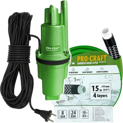 Procraft Svn-18 Vibrační Čerpadlo Vn-18 Sada S Hadicí 15m 3/4" Pr-4gh1915 Procraft Svn-18 Vibrační Čerpadlo Vn-18 Sada S Hadicí 15m 3/4" Pr-4gh1915