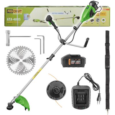 Procraft Ata-40bs Aku Křovinořez , 40v Procraft Ata-40bs Aku Křovinořez , 40v