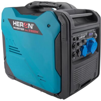 Heron 8896227 Elektrocentrála Digitální Invertorová, 5,5kw, Elektrický Start, Dálkové Ovládání, Ats A Ags-Ready, Podvozek Heron 8896227 Elektrocentrála Digitální Invertorová, 5,5kw, Elektrický Start, Dálkové Ovládání, Ats A Ags-Ready, Podvozek