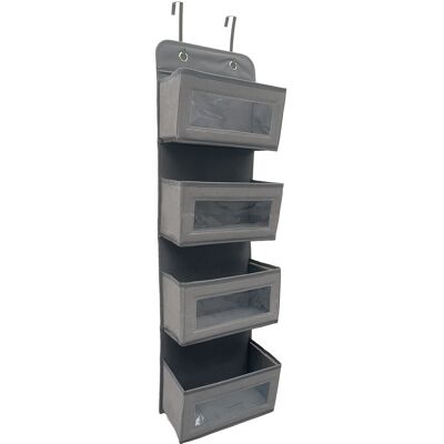 Homelife Závěsný Organizér Na Dveře 31 X 101 X 13 Cm, 4 Kapsy, Šedá Homelife Závěsný Organizér Na Dveře 31 X 101 X 13 Cm, 4 Kapsy, Šedá