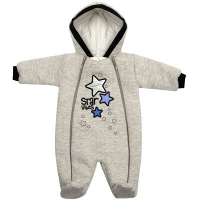 Zimní Kojenecká Kombinéza S Kapucí Koala Star Vibes Modrá 80 (9-12m) Zimní Kojenecká Kombinéza S Kapucí Koala Star Vibes Modrá 80 (9-12m)