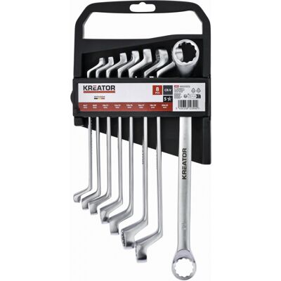 Kreator Krth30004 - Sada Oboustranných Očkových Klíčů 6-22mm - 8ks Kreator Krth30004 - Sada Oboustranných Očkových Klíčů 6-22mm - 8ks