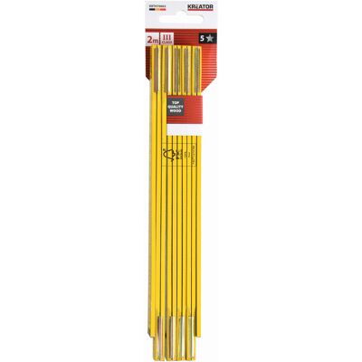 Kreator Krth70002 - Skládací Metr 2m Dřevěný - High Quality Kreator Krth70002 - Skládací Metr 2m Dřevěný - High Quality