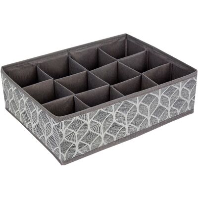 Homelife Organizér Do Zásuvky 12 Přihrádek, 32 X 24 X 10 Cm, Vzor List Šedo-Bílá Homelife Organizér Do Zásuvky 12 Přihrádek, 32 X 24 X 10 Cm, Vzor List Šedo-Bílá