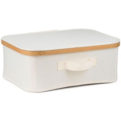 Úložný Box G21 40 X 30 X 15 Cm, Bambusový S Víkem, Béžový Úložný Box G21 40 X 30 X 15 Cm, Bambusový S Víkem, Béžový
