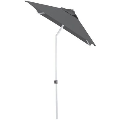Slunečník Kettler Easy Push 150x210 Cm - Stříbrná / Antracit - Voděodolný Slunečník Kettler Easy Push 150x210 Cm - Stříbrná / Antracit - Voděodolný