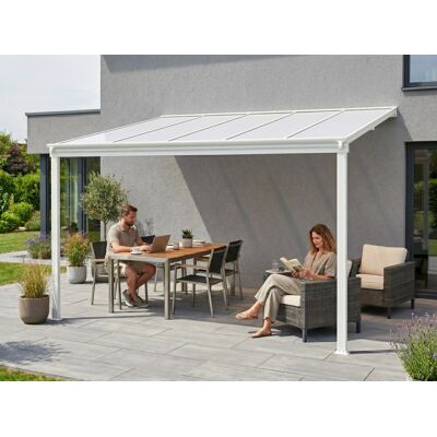 Lanitplast Hliníková Pergola Lanitplast Wall 33 Bílá + Opál Pc Lanitplast Hliníková Pergola Lanitplast Wall 33 Bílá + Opál Pc