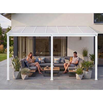 Hliníková Pergola Lanitplast Wall 43 Bílá + Opál Pc Hliníková Pergola Lanitplast Wall 43 Bílá + Opál Pc