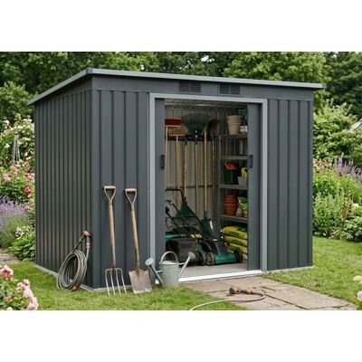 Plechový Domek Lanitplast Halle 74 Antracit Lg4023 Plechový Domek Lanitplast Halle 74 Antracit Lg4023