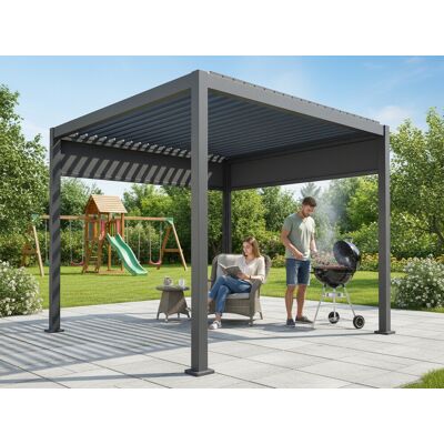 Hliníková Bioklimatická Pergola Lanitplast Premium 3x3 M Lg4088 Hliníková Bioklimatická Pergola Lanitplast Premium 3x3 M Lg4088