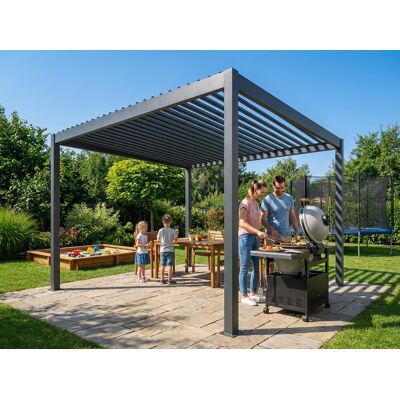 Hliníková Bioklimatická Pergola Lanitplast Premium 4x3 M Lg4089 Hliníková Bioklimatická Pergola Lanitplast Premium 4x3 M Lg4089