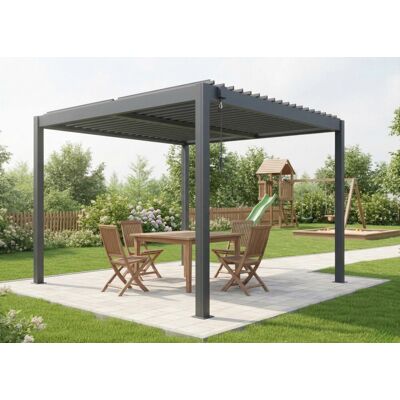Hliníková Bioklimatická Pergola Lanitplast Basic 3x3 M Lg4292 Hliníková Bioklimatická Pergola Lanitplast Basic 3x3 M Lg4292