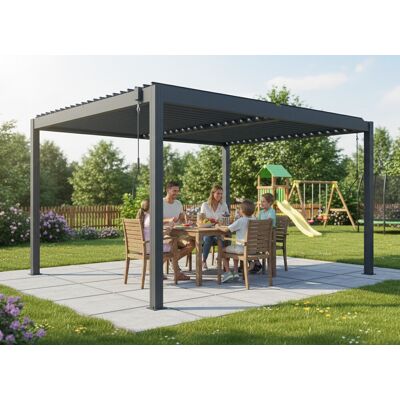 Hliníková Bioklimatická Pergola Lanitplast Basic 4x3 M Lg4293 Hliníková Bioklimatická Pergola Lanitplast Basic 4x3 M Lg4293