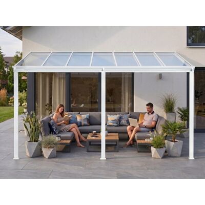 Hliníková Pergola Lanitplast Wall 53 Fsx Bílá + Čirý Pc Lg4319 Hliníková Pergola Lanitplast Wall 53 Fsx Bílá + Čirý Pc Lg4319