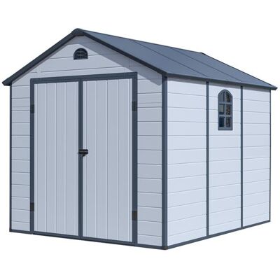 Zahradní Domek G21 Boston 670 - 241 X 278 Cm, Plastový, Světle Šedý Zahradní Domek G21 Boston 670 - 241 X 278 Cm, Plastový, Světle Šedý