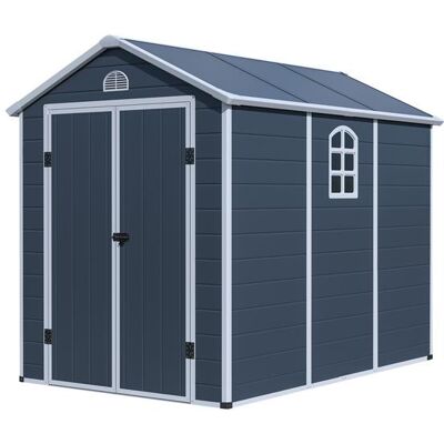 Zahradní Domek G21 Boston 670 - 241 X 278 Cm, Plastový, Šedý Zahradní Domek G21 Boston 670 - 241 X 278 Cm, Plastový, Šedý