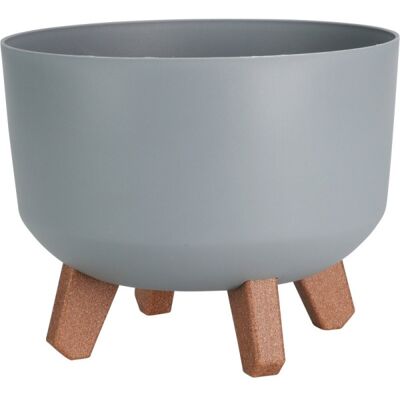Progarden Květináč Na Nožkách Kulatý 24 Cm Šedá Ko-Y89300590 Progarden Květináč Na Nožkách Kulatý 24 Cm Šedá Ko-Y89300590