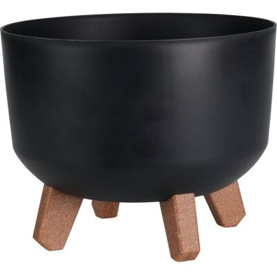 Progarden Květináč Na Nožkách Kulatý 24 Cm Černá Ko-Y89300600 Progarden Květináč Na Nožkách Kulatý 24 Cm Černá Ko-Y89300600