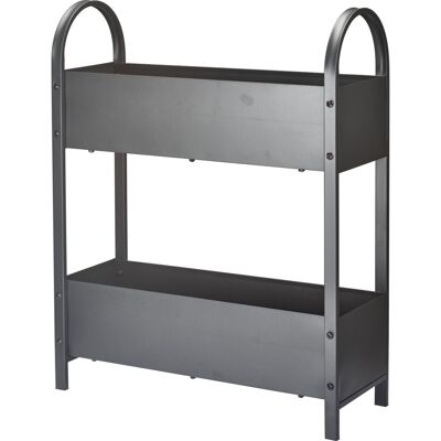 Progarden Truhlík Dvoupatrový Ve Stojanu 60 X 22,5 X 75 Cm Tmavě Šedý Ko-X73000010 Progarden Truhlík Dvoupatrový Ve Stojanu 60 X 22,5 X 75 Cm Tmavě Šedý Ko-X73000010