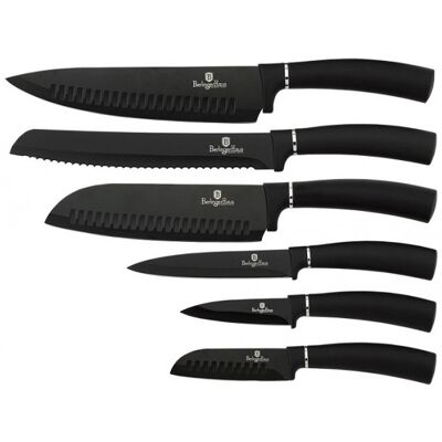Berlingerhaus Sada Nožů S Antibakteriálním Povrchem 6 Ks Royal Black Collection Bh-2383 Berlingerhaus Sada Nožů S Antibakteriálním Povrchem 6 Ks Royal Black Collection Bh-2383