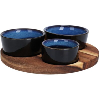 EXCELLENT HOUSEWARE Excellent Servírovací Misky S Kulatým Podnosem Sada 4 Ks Modrá Ko-278000710modr EXCELLENT HOUSEWARE Excellent Servírovací Misky S Kulatým Podnosem Sada 4 Ks Modrá Ko-278000710modr