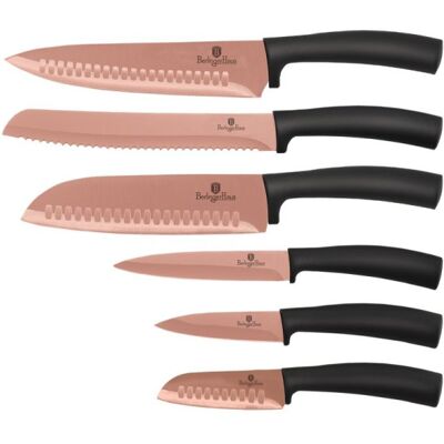 Berlingerhaus Sada Nožů S Nepřilnavým Povrchem 6 Ks Rosegold Metallic Line Bh-2611 Berlingerhaus Sada Nožů S Nepřilnavým Povrchem 6 Ks Rosegold Metallic Line Bh-2611