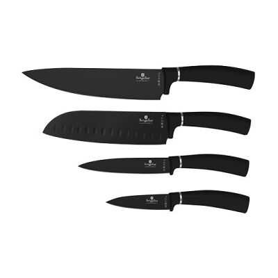 Berlingerhaus Sada Nožů S Nepřilnavým Povrchem 4 Ks Matte Black Collection Bh-2893 Berlingerhaus Sada Nožů S Nepřilnavým Povrchem 4 Ks Matte Black Collection Bh-2893