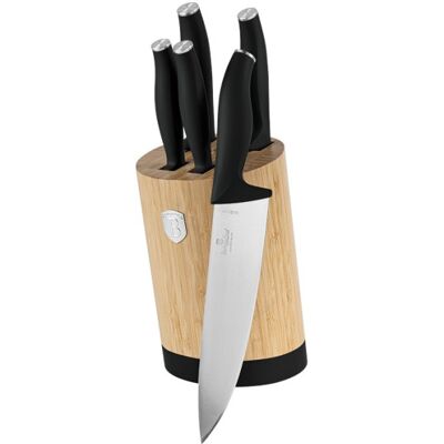 Berlingerhaus Sada Nožů Se Stojanem Bamboo 6 Ks Matt Black Collection Bh-2753 Berlingerhaus Sada Nožů Se Stojanem Bamboo 6 Ks Matt Black Collection Bh-2753