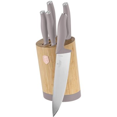 Berlingerhaus Sada Nožů Se Stojanem Bamboo 6 Ks Taupe Collection Bh-2756 Berlingerhaus Sada Nožů Se Stojanem Bamboo 6 Ks Taupe Collection Bh-2756