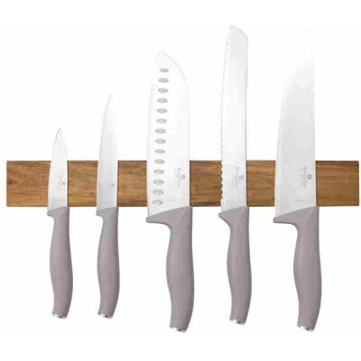 Berlingerhaus Sada Nožů S Magnetickým Držákem Z Akátového Dřeva 6 Ks Taupe Collection Bh-2946 Berlingerhaus Sada Nožů S Magnetickým Držákem Z Akátového Dřeva 6 Ks Taupe Collection Bh-2946