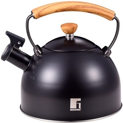 Bergner Konvice Pískací Charcoal 2,3 Litru Fialovočerná Bg-37312-Gy Bergner Konvice Pískací Charcoal 2,3 Litru Fialovočerná Bg-37312-Gy