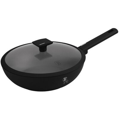 Berlingerhaus Pánev Wok S Titanovým Povrchem A Poklicí 28 Cm Matte Black Collection Bh-8181 Berlingerhaus Pánev Wok S Titanovým Povrchem A Poklicí 28 Cm Matte Black Collection Bh-8181