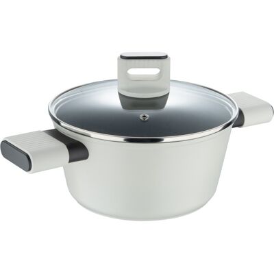 Bergner Kastrol S Poklicí S Nepřilnavým Povrchem Lines 20 Cm Šedobílá Bg-56091-Gy Bergner Kastrol S Poklicí S Nepřilnavým Povrchem Lines 20 Cm Šedobílá Bg-56091-Gy