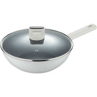 Bergner Pánev Wok S Poklicí S Nepřilnavým Povrchem Lines 28 Cm Bg-57098-Gy Bergner Pánev Wok S Poklicí S Nepřilnavým Povrchem Lines 28 Cm Bg-57098-Gy
